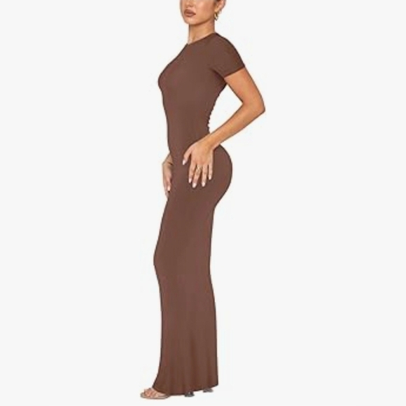 REORIA Crew Neck Lounge Maxi Dress #1029 - Picture 5 of 11